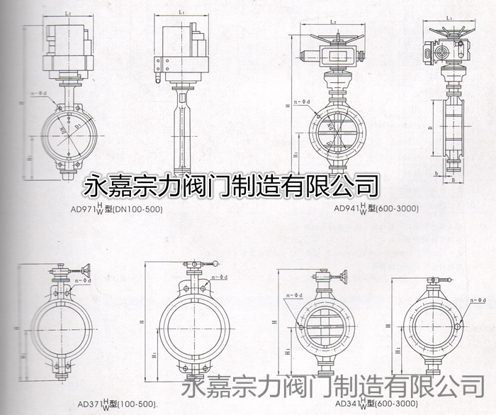 AD3/9/41W-1 AD3/971WH-1电（手）动通风蝶阀